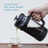 Easyworkz French Press 12 oz Coffee Tea Maker with Borosilicate Glass,Soft Grip Handle...