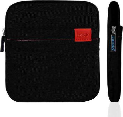 Lacdo Waterproof External USB CD DVD Writer Blu-Ray Protective Storage Carrying Case Bag Compatible Apple MD564ZM/A SuperDrive,Magic Trackpad, SAM...