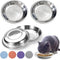 Stainless Steel Cat Bowls, Cat Food Bowls Shallow Wide Cat Bowl Relief Whisker Fatigue Cat Food Water Bowl with Non-Slip Placemats for Cat Small D...