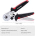 Ferrule Crimping Tool,Knoweasy HSC8 6-4A Ferrule Crimper and Wire Crimping Tool Used for 23-7 AWG (0.25-10 mm²) Cable End-Sleeves...
