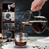 Unbreakable Pour Over Coffee Maker with Double Stainless Filter 17 fl oz, 4-5 Cups, Thickened Heat-Resistant Borosilicate Glass Dripper Coffee Pou...