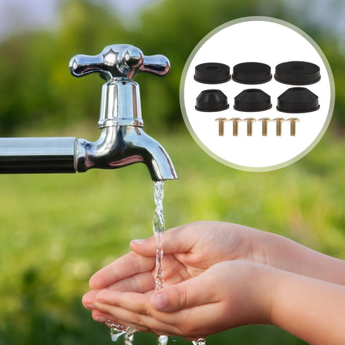 Outdoor Spigot 58pcs Faucet Washer Assortment Kit, Faucet Washers and Brass Bibb Screws Assortment Flat and Beveled Washers Kit for Sink Washer Re...