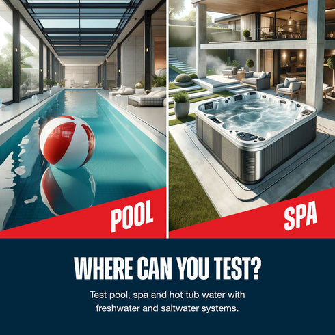 East Bay 3-in-1 Water Test Kit for Swimming Pools & Spas | Water Chemical Test Kit for pH, Chlorine and Bromine...