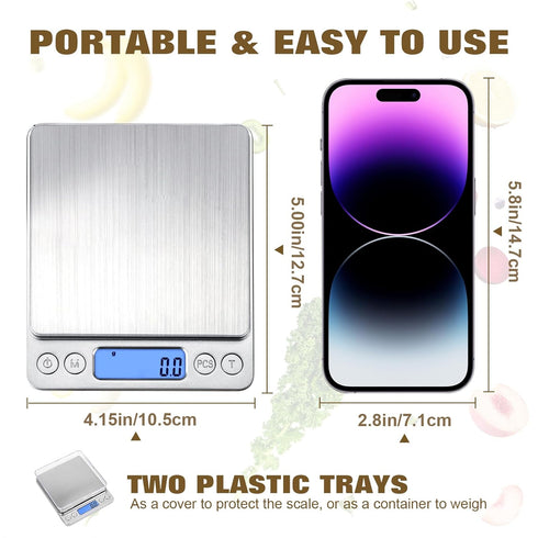 OGWAI Rechargeable Food Scale with Grams and Oz, Multifunction Kitchen Scale for Food - Small Kitchen Appliances...