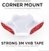 Corner Mount Infant Optics DXR-8 & Pro Adhesive Wall Shelf, Optimal Viewing, Full Pan & Tilt, Easy Installation, No Mess, No Screws by Brainwavz...