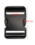 PENTA ANGEL 2Pcs 50mm/2 inch Black Plastic Buckle Clips Heavy Duty Dual Adjustable Buckles Craft Webbing Quick Side Release Buckles for Luggage St...