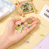 Craftdady 200Pcs Glass Flower Beads Lampwork Leaf Beads Colorful Crystal Floral Charms Cute Fun Beads for Crafts DIY Earrings Jewelry Making Suppl...