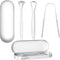 Set of 3 Tongue Scrapers for Adults, Tough Metal Tongue Cleaner w/Storage Case, Stainless Steel Tongue Scrubber for Fresh Breath & Oral Hygiene by...