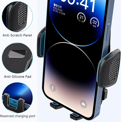 Phone Dash Mount for Car, Phone Holder for Car Windshield Dashboard Window, Gun Mount Hands Free Universal Automobile Cell Phone Holder Fit for iP...