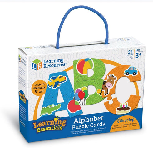 Learning Resources Alphabet Puzzle Cards, Early ABCs, Toddler Puzzle, 26-Self Correcting Puzzles, Alphabet Toys for Toddlers, ABC toys, 52 Pieces,...