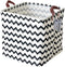 Storage Basket Fabric Organizer Bin for Toys, Books, Clothes, Pets,Perfect for Bedroom/Office/Nursery/Shelves(Polyline)...