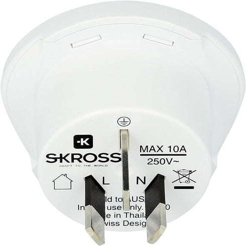 Skross World to Australia/China Country Travel Adaptor, White...
