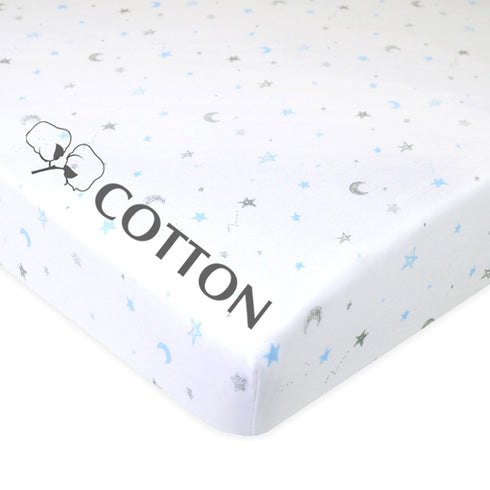 American Baby Company 100% Natural Cotton Fitted Mini Crib Sheet 38" x 24" - Soft & Breathable Small Nesting Portable Crib Sheet, Fits Pack N Play...