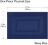 PIGCHCY Placemats,Washable Vinyl Woven Table Mats,Elegant Durable Placemats for Dining Table Set of 4 (18 x 12 inches, Navy Blue)...