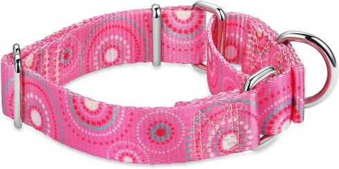 Martingale Collar Dog Collar No Pull Pet Collar Heavy Duty Dog Martingale Collars Silky Soft with Unique Pattern for Medium and Large Dogs (Small,...