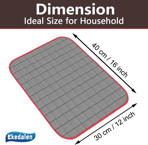 Carbon Cloth Lint Free Glass Cleaning Cloth Window Polishing Streak Free Microfiber Miracle Easy Clean Rag Reusable for Mirror Kitchen Dish Auto D...