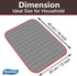 Carbon Cloth Lint Free Glass Cleaning Cloth Window Polishing Streak Free Microfiber Miracle Easy Clean Rag Reusable for Mirror Kitchen Dish Auto D...