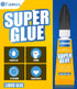 Super Glue Quick Set, 24-Pack of 3g Single-Use Tubes, Multi-Surface Adhesive for Plastics, Metal, Leather, Ceramics & More, Ultra Strong & Fast-Dr...