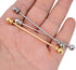 3PCS Men's Classic Collar Bar Tie Necktie Pins Clasp Shirt 18K Gold Silver Plated Brass Collar Stay Bar Cravat Pin Stud Bar Clips...