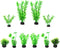 AQUANEAT Fish Tank Plants, Aquarium Plants Plastic, Green Fish Tank Decorations, 10pcs...
