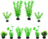 AQUANEAT Fish Tank Plants, Aquarium Plants Plastic, Green Fish Tank Decorations, 10pcs...