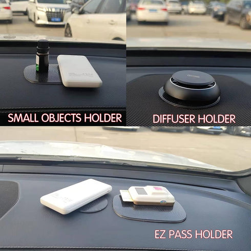 Anti-Slip Pad for Car Dashboard Multi-Functional Non-Slip Magic Sticky Gripping Mat PU Gel Washable Reusable Extra Strong for GPS,HUD,EZ Pass,Hold...