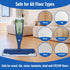 4 Pack Microfiber Cleaning Pads Compatible with All Bona Mops, Safe for Hardwood and Hard-Surface Floors,Washable, Reusable...