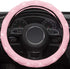 Xizopucy Pink Steering Wheel Cover, Diamond Leather Bling Steering Wheel Cover, Anti-Slip Steering Wheel Protector with Crystal Rhinestones for Wo...