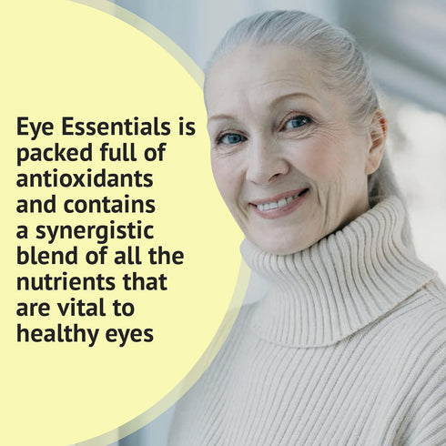 Eye Essentials Eye Supplements for Adults – Eye Vitamins & Multi Minerals Supplement w/Vitamin A, Bilberry Extract, Zinc & Antioxidants for Eye He...