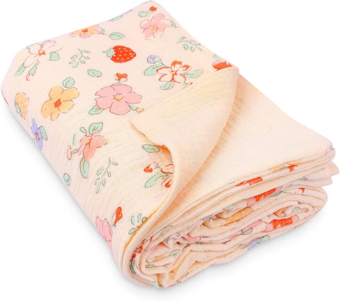 Muslin Baby Blankets for Girls Boys, Super Soft Nursery Blankets 100% Cotton Baby Blankets Neutral 41"x41", Lightweight Crib Blankets for Toddlers...