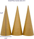 AllStellar Paper Mache Cones Open Bottom 8.8x3.5 in. Set of 3 (Small Plus) - For DIY Art Projects, Crafts and Decorations!...