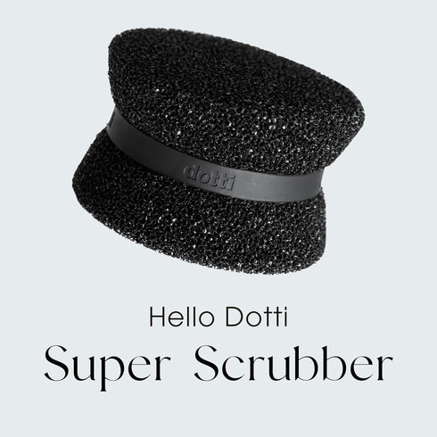 Dotti Super Scrubber Silicone Sponge - Odor-Free, Non-Scratch, Fast-Drying, and Dishwasher-Safe Dish Scrubber - Also for Showers, Tile, and Counte...