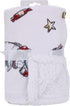 Disney Winnie The Pooh and Eeyore White Christmas Holiday Presents Super Soft Sherpa Baby Blanket...