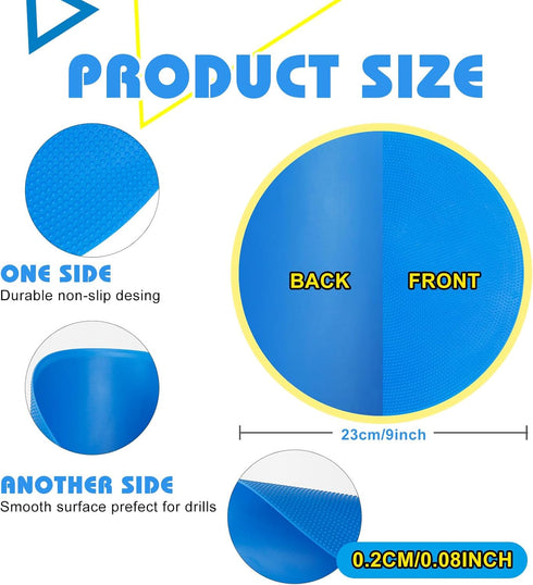 9inch Spot Markers Flat Field Cones? Non Slip Rubber Agility Markers Flat Field Cones ? for Soccer Basketball Sports Speed Agility Training ?12 pc...