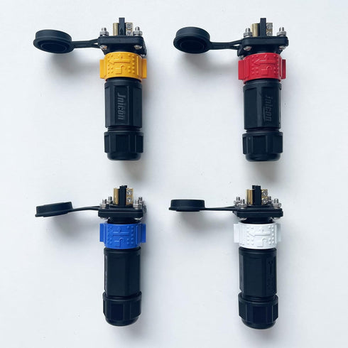 2 Pin 50Amp Trolling Motor Plug Receptacle Set, 12/24/36/48 Volt Marine Boat Power Waterproof IP67 Connector Trolling Boat Plug for Trolling Motor...