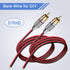 (2 Pack Speaker Bare Wire Cables to RCA Plugs Adapter Repair Speaker Cord, Heavy 14 Gauge Speaker Wire to RCA Connector for Speakers Amplifier TV ...
