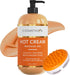 Cosmetasa Hot Cream Massage Gel with Massager Mitt- Natural and 87% Organic Cellulite Cream - Multi Use, Skin Toning Cream, Joints and Muscle - 8....