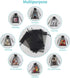 Hopttreely 100PCS 4x6 (10x15cm) Sheer Drawstring Gift Bags, Black Organza Wedding Party Favor Pouches Jewelry Christmas Festival Gift Bags...