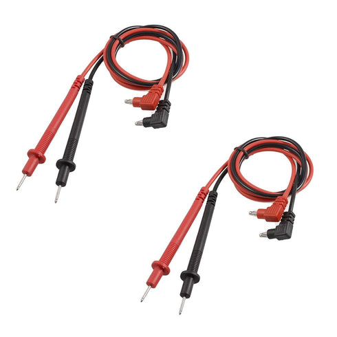 2pairs 90cm/35" Long Digital Laboratory Multimeter Voltmeter Test Lead Probe Wire Cable Banana Plug Connector Black Red 1000V...