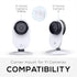 Corner Wall Mount for YI Home (3 Pack) Security Camera - Adhesive Holder, No Hassle Bracket, Strong 3M VHB Tape, No Screws, No Mess Install (White...