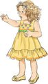 Butterick Toddlers' High Waisted Dress Sewing Pattern Kit, Design Code B6885, Sizes 1/2-1-2-3-4, Multicolor...