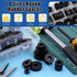 Glarks 40Pcs 8 Sizes Round Rubber Spacer Assortment Kit, Multi Purpose Black Round Neoprene Washers Anti Vibration Rubber Spacer Bushings for Elec...
