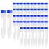 50 Pack 15ml Centrifuge Tubes with Scale -Containers with Lids, Plastic Test Tubes with Graduation and Writing Area...