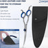 Curved Dog Grooming Scissors 6.69 inches Round Tips Pet Grooming Shears for Dog Cat on Face Paw Hair Trimming Right Left Handed...