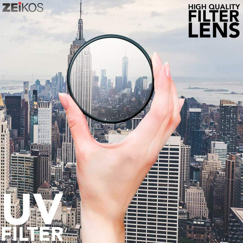 Zeikos ZE-FLK52 52mm Multi-Coated 3 Piece Filter Kit (UV-CPL-FLD)...