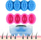 2 Pcs Ice Tray Hair Scalp Massage Molds, 4.5oz Unique Hair Brush Soap Bar Silicone Molds at Home (Blue and Pink)...