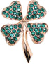 Faship Green Shamrock Clover Leaf Pin Brooch St Patricks Day...