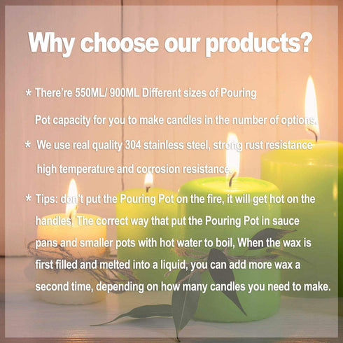 DINGPAI Candle Making Supplies, DIY Candles Craft Tools Including Candle Make Pouring Pot, Candle Wicks, Candle Wicks Sticker, 3-Hole Candle Wicks...