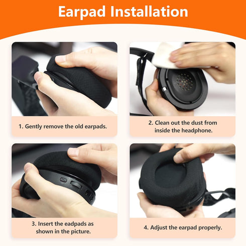 Replacement Ear Pads Cushions for Skullcandy Hesh 3 / EVO/ANC, Crusher ANC/EVO / 360, Venue Wired and Wireless Headphones, Headphone Earpads with ...