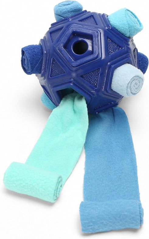 Dog Snuffle Ball, Dia 5.9", Puppy Treat Dispenser, Unbreakable Interactive Toy, Shuffle Sniffing Slow Feeder Puzzle Game, Upgrade Foraging Mat wit...